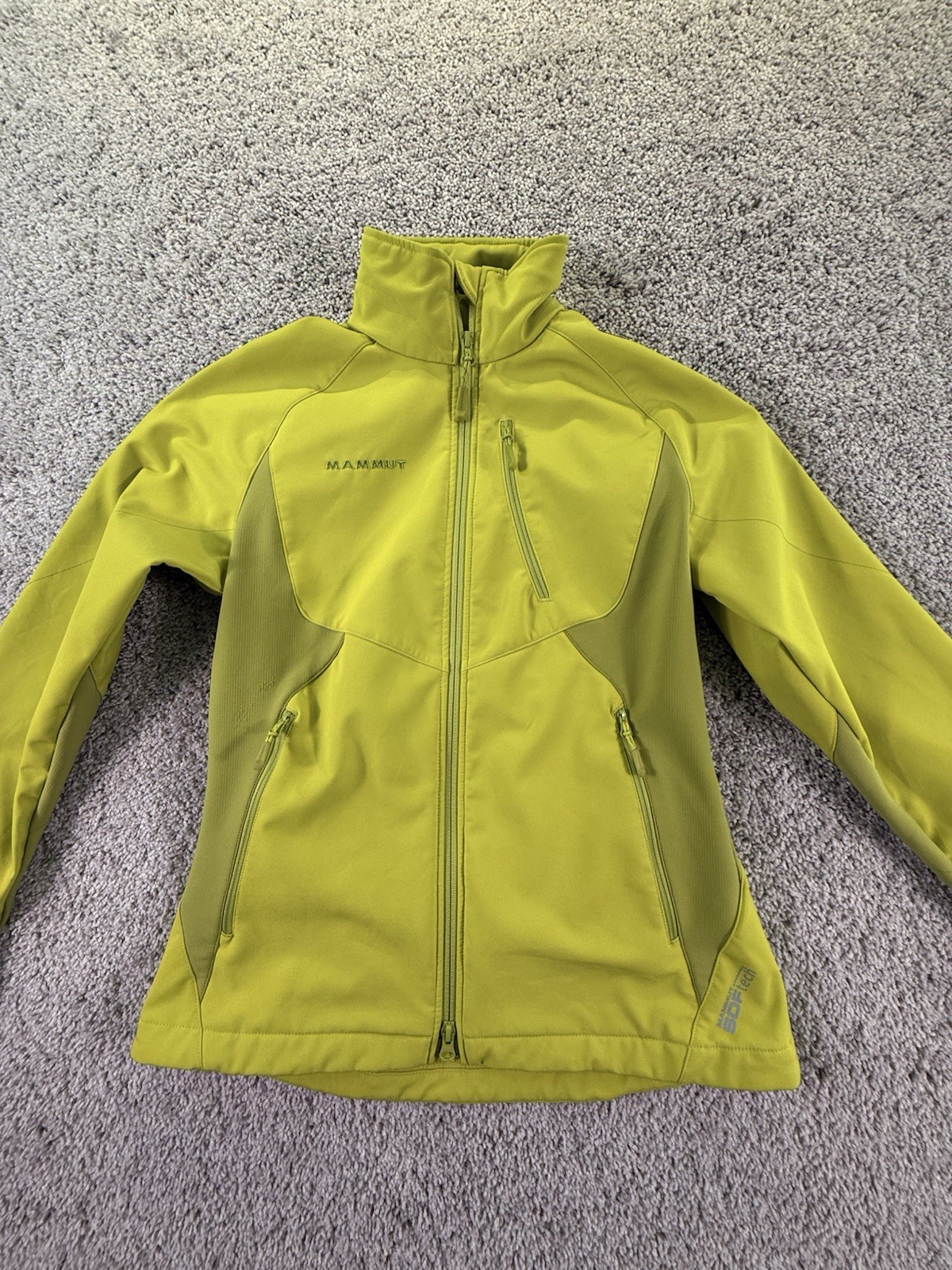 Mammut SofTech Jacket Womens Small Full Zip Green… - image 1