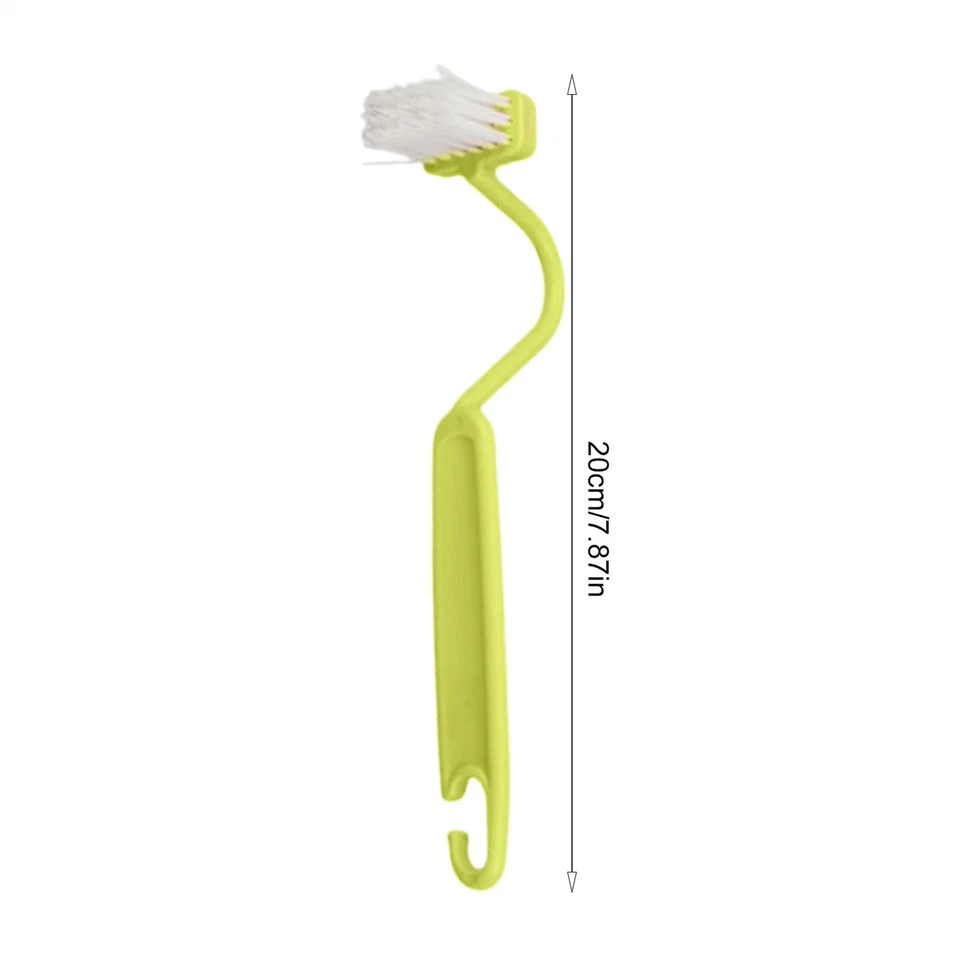 Cepillo de borde de inodoro suave en forma de S 3 piezas para inodoros cocinas baños 20,5x3,3x4 cm Foto 3 de 4