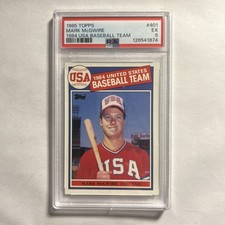 1985 Topps Mark McGwire #401 (RC) PSA 5 USA Oakland Athletics A’s Rookie Card