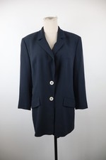 LES COPAINS GIACCA BLAZER DONNA TG 46 WOMAN VINTAGE JACKET CASUAL SPALLINE LOGO