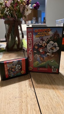 Goofy's Hysterical History Tour Sega Genesis CIB Complete Box Manual Cart 1993 T