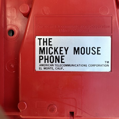 Vintage 1976 The Mickey Mouse Telefon Drucktaste TMIF 8000 - ungetestet - Bild 12 von 16
