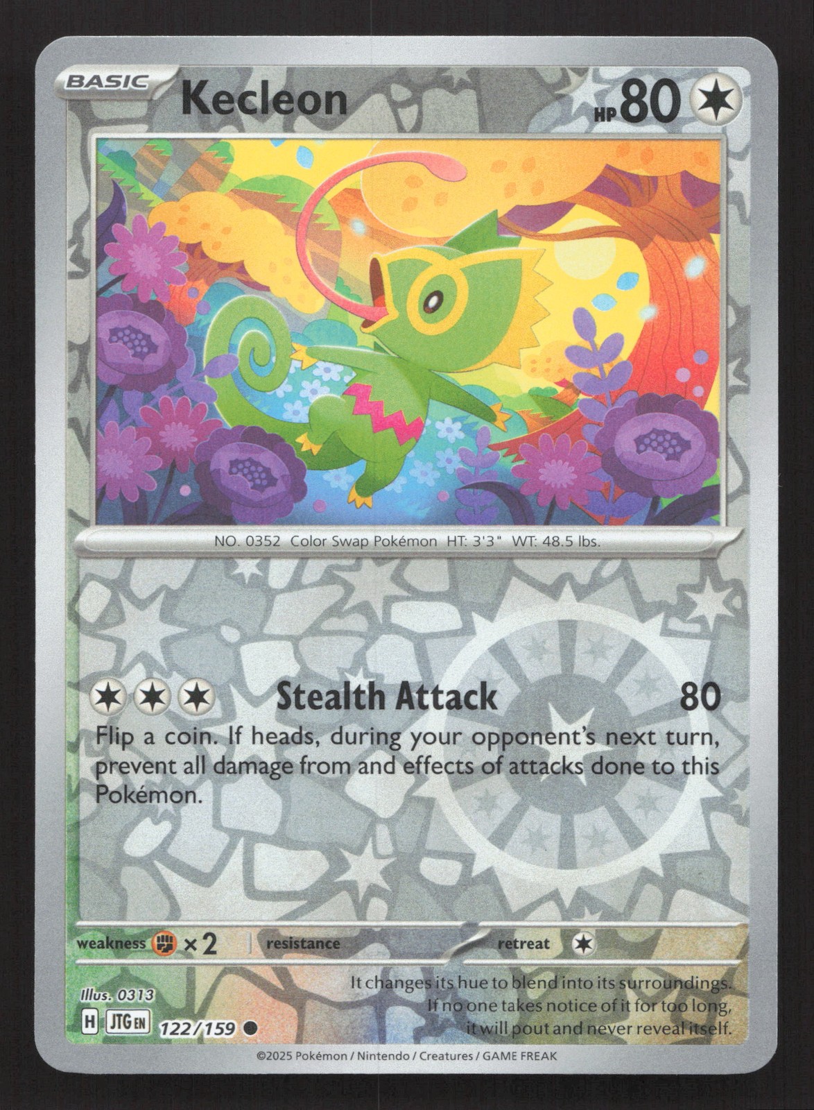 Pokemon Kecleon 122/168 Reverse Holo Uncommon SM - Celestial Storm NM