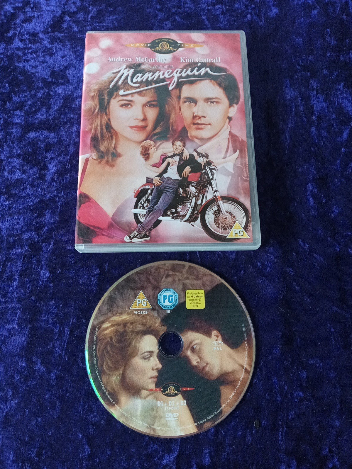 DVD MANNEQUIN ANDREW MCCARTHY KIM CATTRALL ESTELLE GETTY MICHAEL GOTTLIEB UK R2