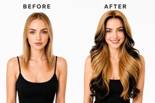 Black Blonde Lace Front Wig Synthetic Long Wavy Pre Plucked Natural Hairline