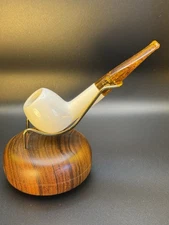 Vintage NOS NIB Chacom Brummer Apple 168 Meerschaum Lined Tobacco Pipe