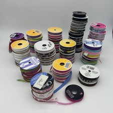 Ribbon Huge Lot Of 94 Various Brands, Colors, And Some Print