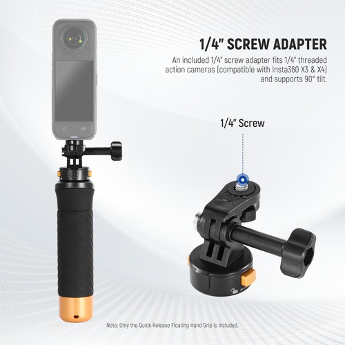 NEEWER Floating Grip for GoPro/DJI/Insta360, Quick Release, GP23 - Picture 5 of 8