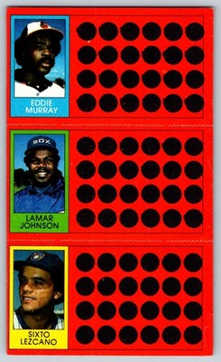 Tony Perez / Willie Aikens / Sixto Lezcano 1981 Topps Scratch-Offs 8 / 27 / 45