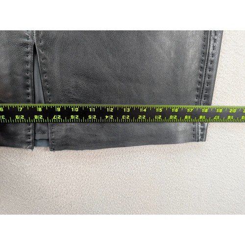 Petite Sophisticate Rock Damen dunkelbraun Leder Reißverschluss hinten gefüttert Goth Y2K Gr. 4 - Bild 11 von 15