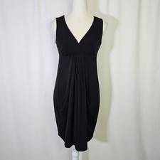 Ann Taylor Petites Women's Empire Dress Size S P Black Sleeveless Pull Over
