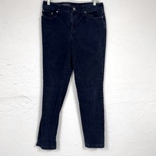 Brooks Brothers Navy Blue Corduroy Pants Womens 6 Classic Preppy Quiet Luxury