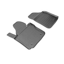 3D Gummi Fussmatten vorne für VW Caddy III + IV | ab 2003> | passgenau mit Rand