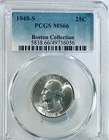 1948 S Washington Quarter PCGS MS66