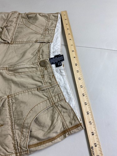 Polo Jeans Ralph Lauren Cargo Shorts Donna Taglia 12 Beige Marrone Utility Grunge - Foto 8 di 18