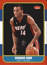 2007-08 Fleer 1986-87 Rookies #139 Daequan Cook RC Card