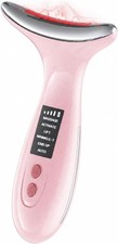 7-Color Red Light Therapy for Face and Neck, Facial Massager with Heat  Vibrati
