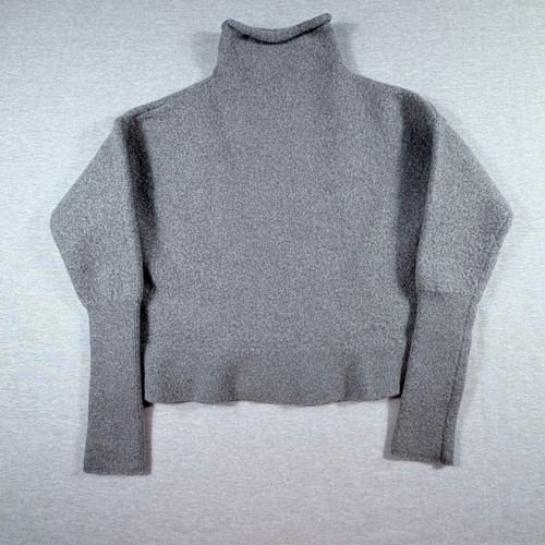 Wilfred Aritzia Montpellier Sweater Grey 100% Merino Wool Turtleneck Large