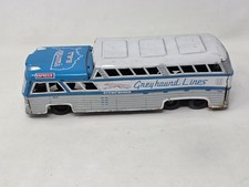Vintage Tin Litho Greyhound Scenicruiser Bus Friction Toy M-732 Japan 11"
