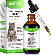 Cat Constipation Relief, Laxative, Relief for Amber bottle