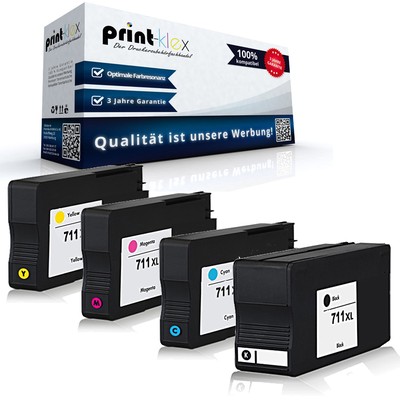 4x Jumbo XXL Tintenpatronen für HP DesignJet T-120 Drucker Tinte
