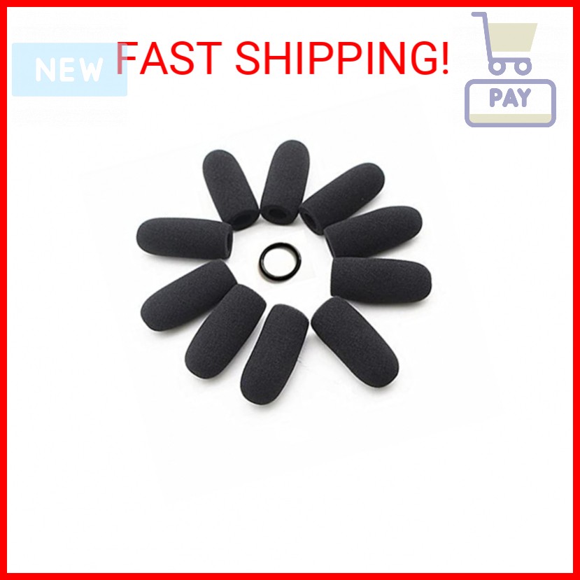 Saidbuds 10 Pack Soft Mic Foam Covers Windscreens for David Clark M-4/M-7 Lights