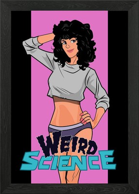 Weird Science Filmposter Gerahmtes Wandbild Poster Druck Bild
