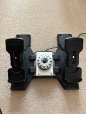 Logitech Flight Rudder Pedals with Toe Brake, Excellent Condition