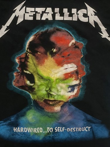Metallica Camicia Uomo Media Nera Cablata Per Autodistruggersi - Foto 5 di 8