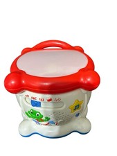 Leapfrog Learning Drum Educational Musical Lights Sounds ABC 123 Vintage 2001