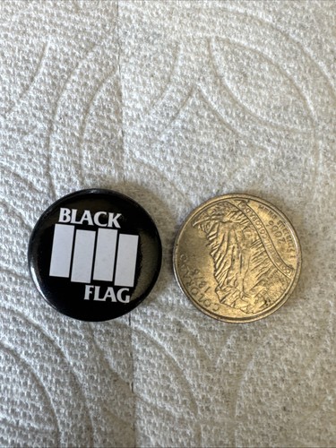 Black Flag American Punk Rock Band Lapel Pin 1” - Picture 2 of 3