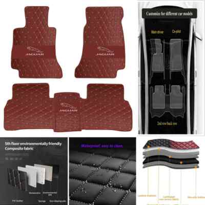 For Jaguar All Models Car Floor Mats Waterproof Carpet Custom Liners All Weather
