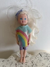 Tyco Quints Cousins 1/3 Triplets 1991 Babysitter Blonde Doll Rainbow Shirt