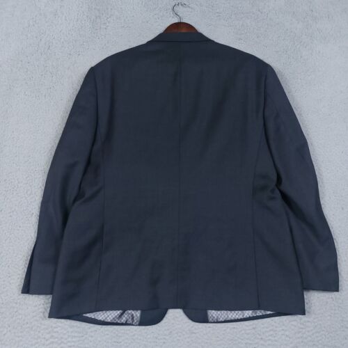 Mantoni Blazer Mens 44Short Black 100% Wool Single-Breasted Sport Coat Classic - Picture 15 of 16