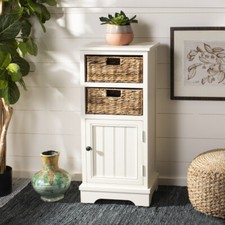 SAFAVIEH Connery Cabinet  Vintage White 