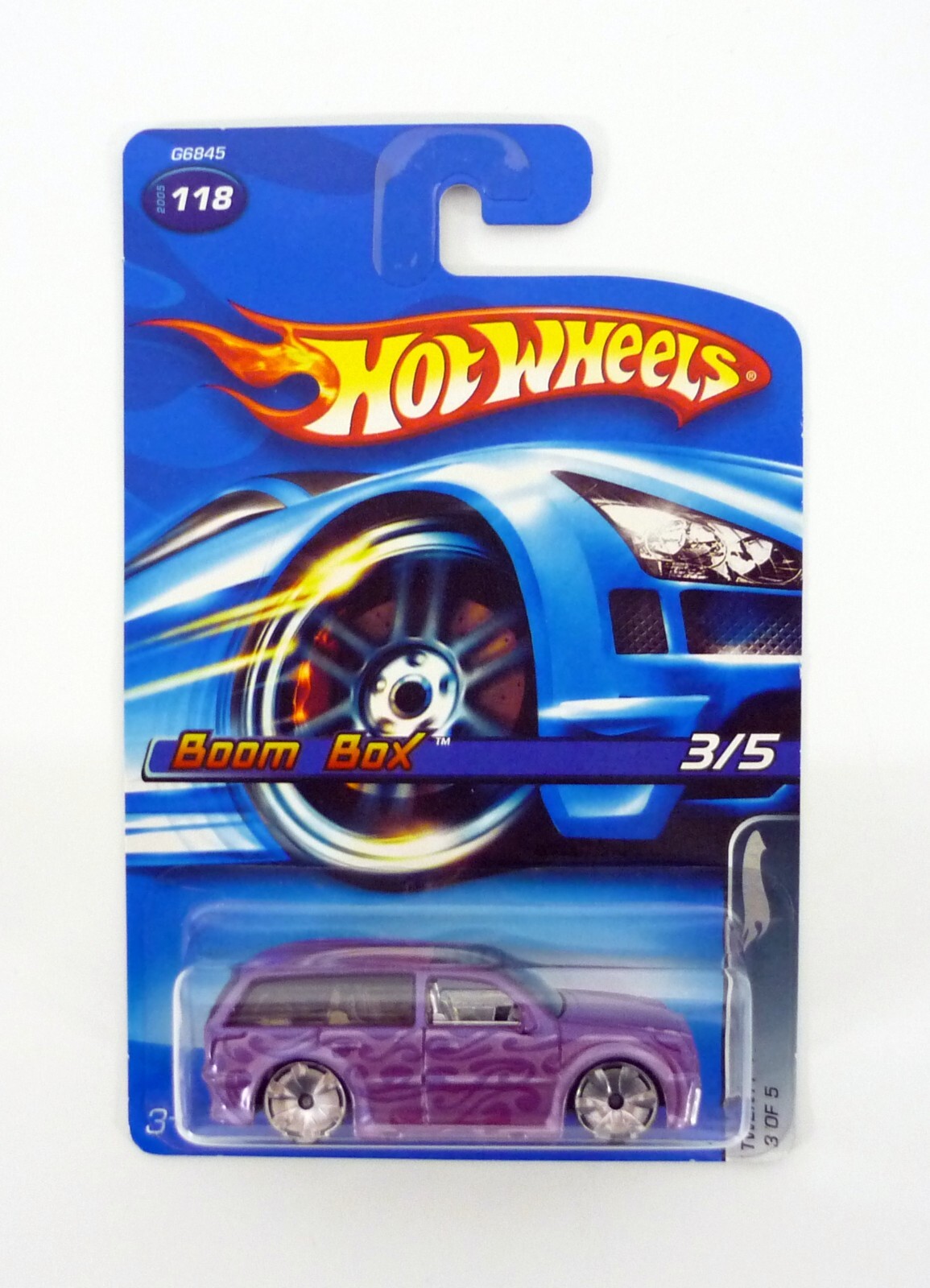 Hot Wheels Boom Box #118 Twenty + 3 of 5 Purple Die-Cast Car 2006