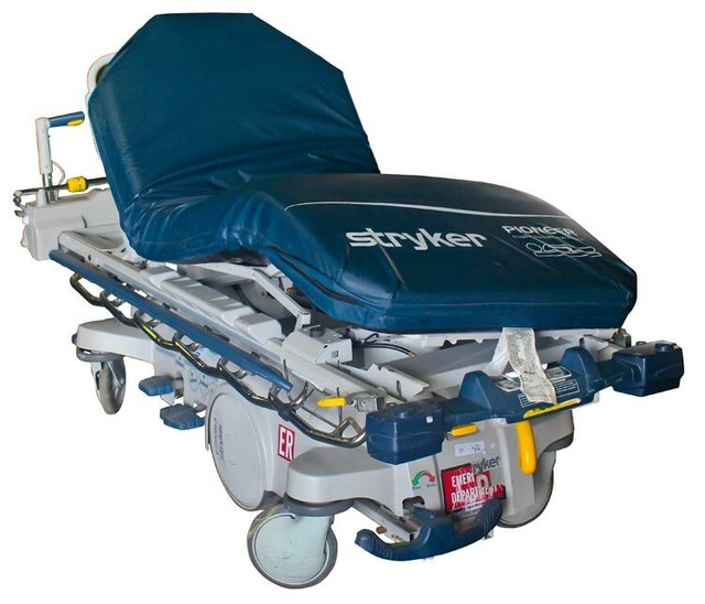 Stryker 1025 Zoom Glideaway Hospital Bed Patient Transport Stretcher/Gurney ASIS eBay