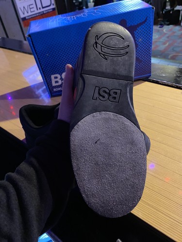 Scarpe da bowling BSI uomo sportive nero/grigio misura 7,5 pennino - Foto 2 di 3