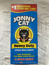Jonny Cat 1 Heavy Duty Drawstring Litter Box Liners   5 Jumbo Tear-Resistant