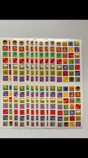 Mrs. Grossman s Lot Of 10 Strips BIRTHDAY BLOCKS scrapbooking Stickers