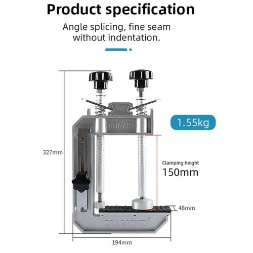 45° Stone Mitre Clamp Countertop Seam Splicing Fixture Granite Marble Stone - Picture 7 of 11
