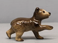 HTF Retired Hagen Renaker Grizzly Bear Cub Paw Up