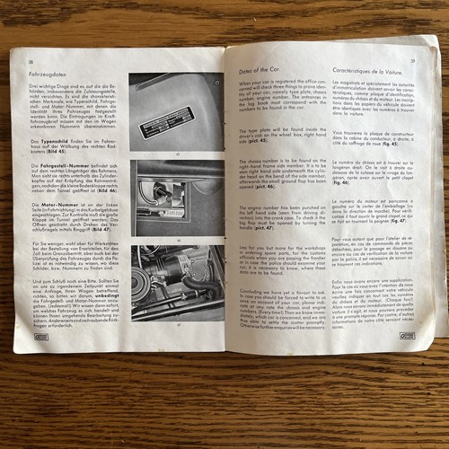 GOLIATH 1100 MANUAL DEL PROPIETARIO ORIGINAL GUANTERA LIBRO AÑOS 50 RARO - Imagen 19 de 22