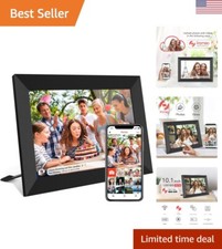 10.1 Inch Smart WiFi Digital Photo Frame - Auto-Rotate - Built-in 32GB Memory