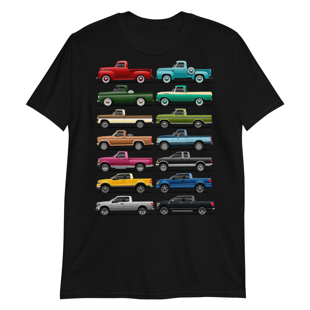 Evolution of Ford Trucks F Series 1948 - 2021 F1 F100 F150