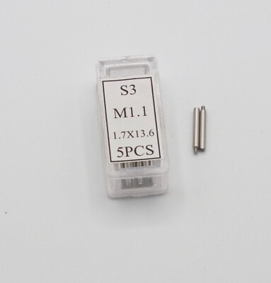 Rolex watch bracelet screw in link pins 316 s steel  1.1x1.7x13.6 x2