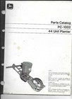 John Deere 44 Unit Planter Parts Catalog Pc-1002