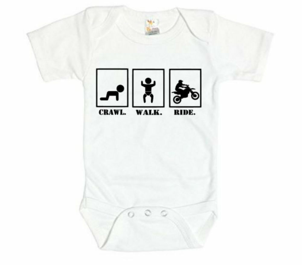 DIRT BIKE BODYSUIT, Crawl Walk Ride, BABY MOTOCROSS ROMPER, MOTOCROSS  APPAREL