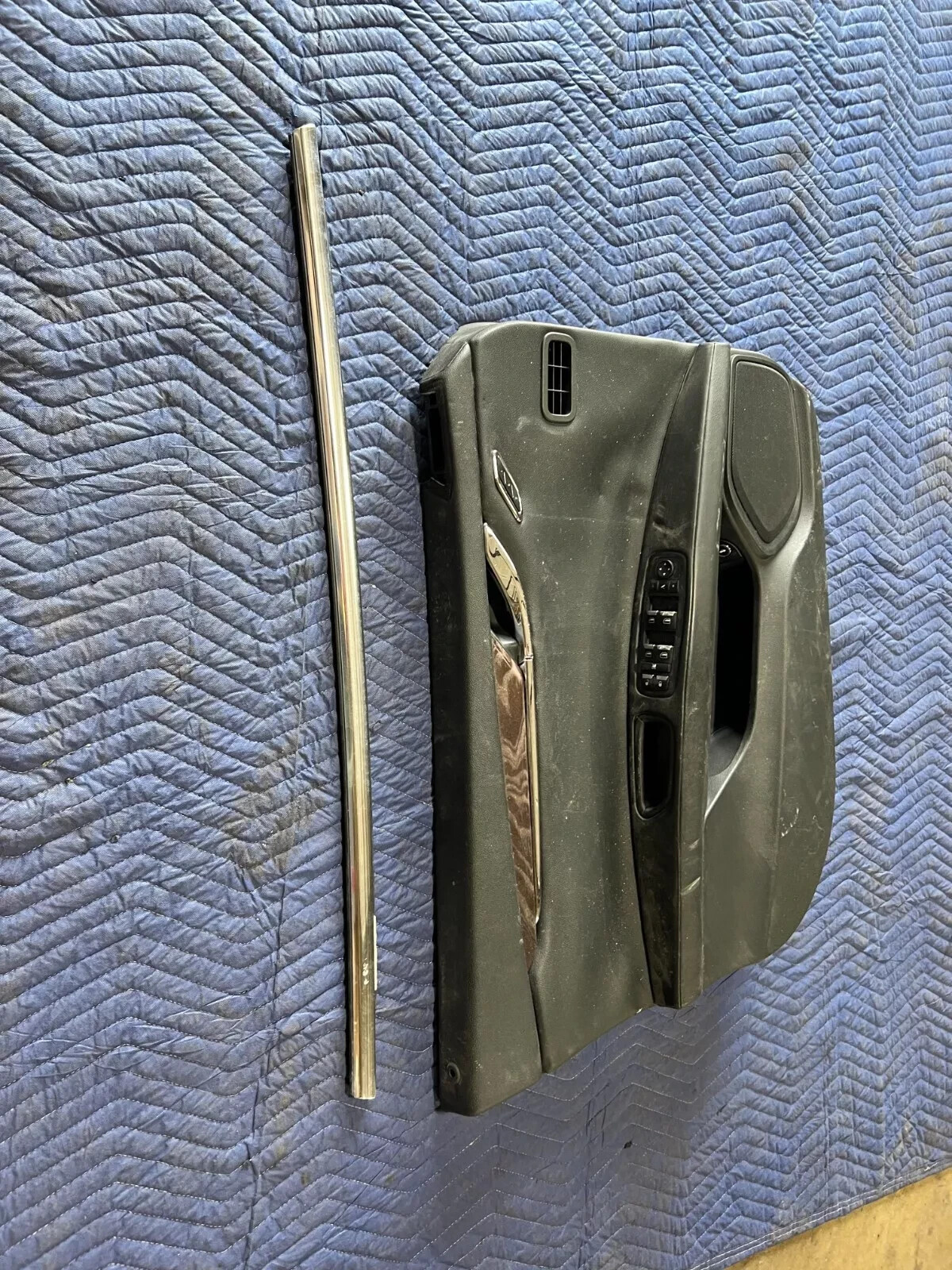 2014-2017 MASERATI QUATTROPORTE FRONT LEFT DOOR INTERIOR TRIM PANEL BLACK