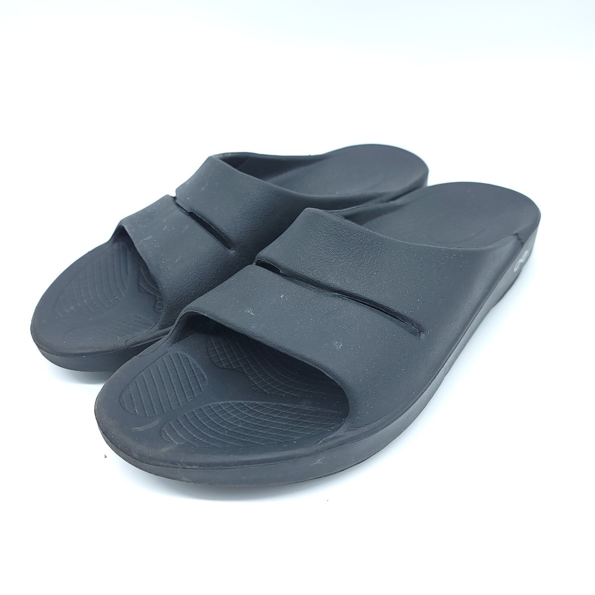 サンダル OOFOS OOAHH BLACK slippers black 174574 OOFOS Men's OOahh Recovery Slide Sandal - Black – oofos